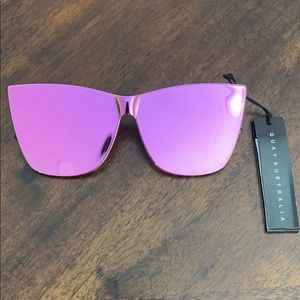 Lizzo Quay Mirror Pink Come Thru Sunglasses